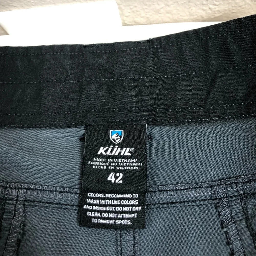 Kuhl Vintage Patina Dye the‎ RAMBLR Charcoal Lightweight Classic Look Shorts 42